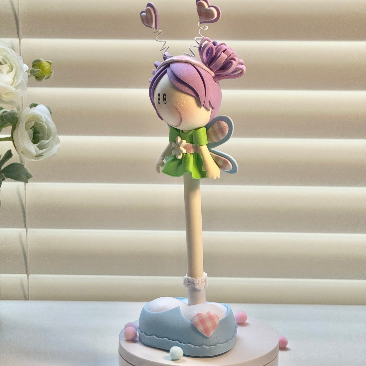 Butterfly Fairy Fofupluma - Handcrafted Decorative Pen/Fofupluma de Hada Mariposa - Bolígrafo Decorado Artesanal