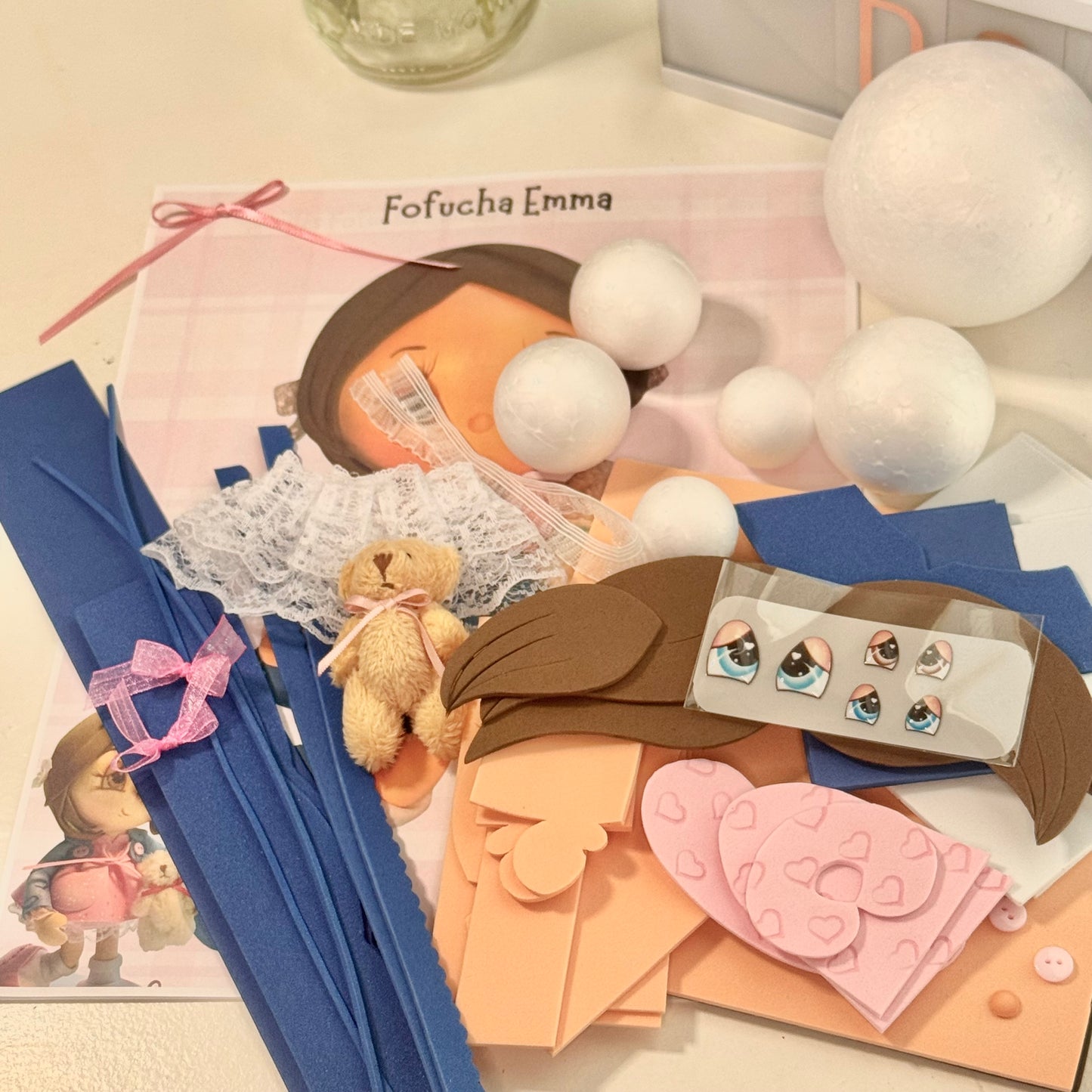 Emma Fofucha Kit - Ready to Assemble | Kit Fofucha Emma - Listo para Armar