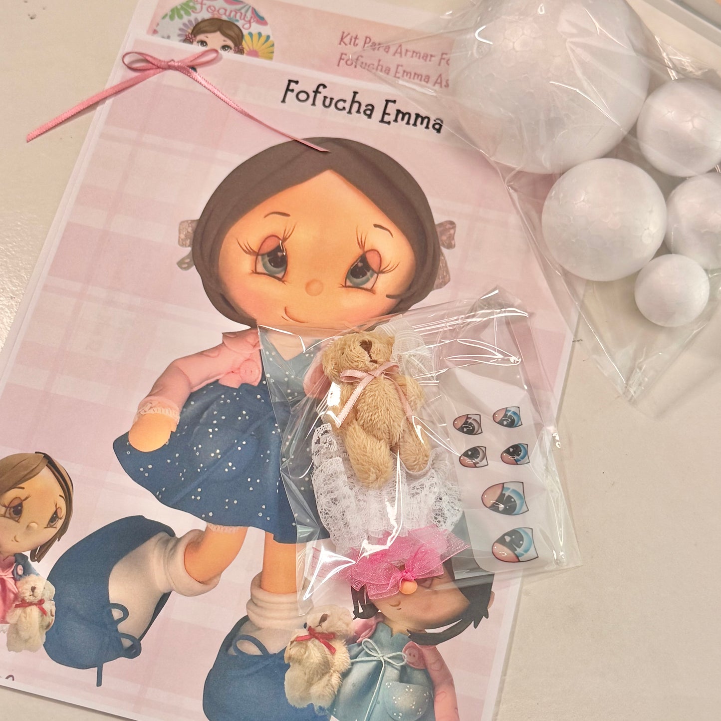 Emma Fofucha Kit - Ready to Assemble | Kit Fofucha Emma - Listo para Armar