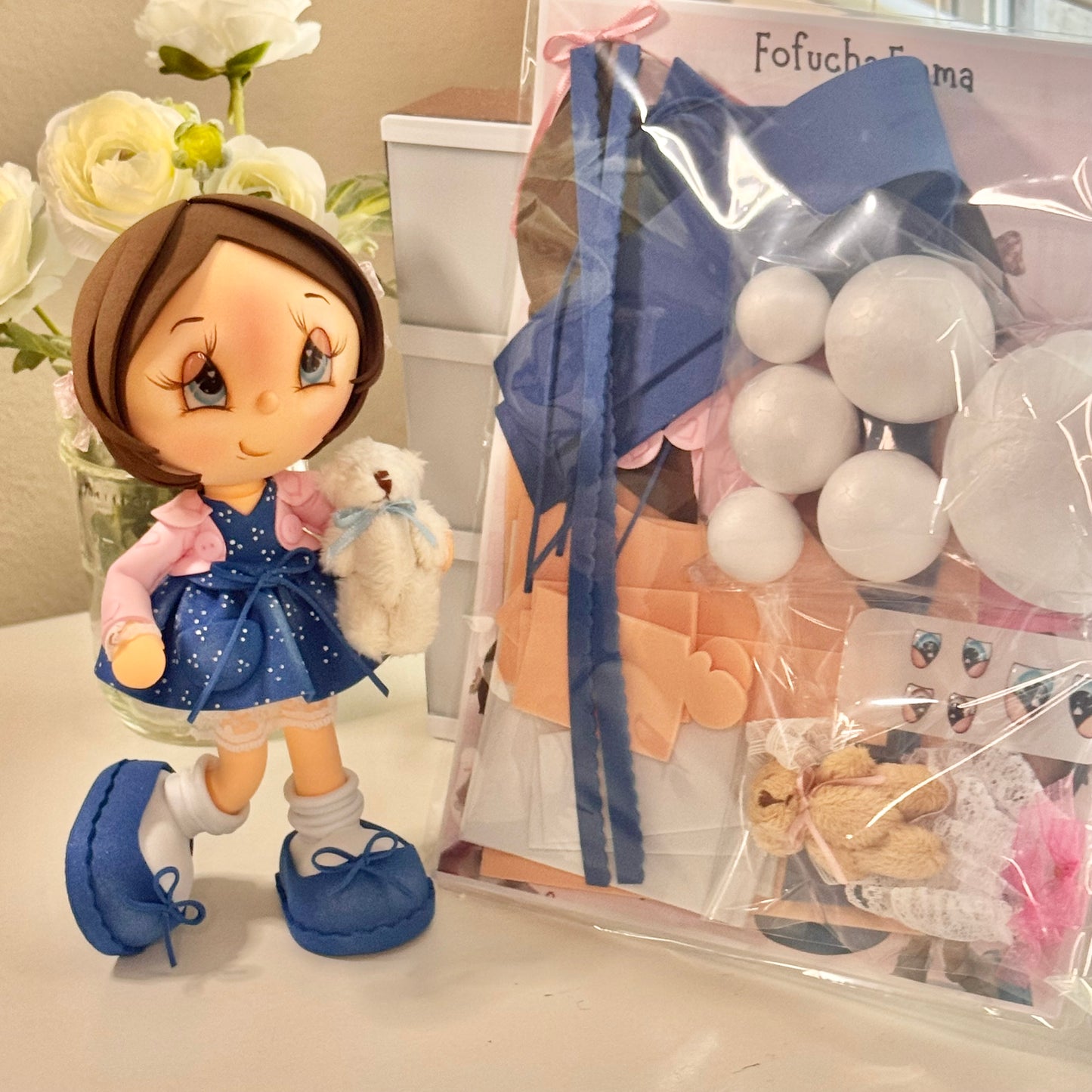 Emma Fofucha Kit - Ready to Assemble | Kit Fofucha Emma - Listo para Armar
